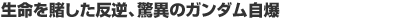 生命を賭した反逆、驚異のガンダム自爆
