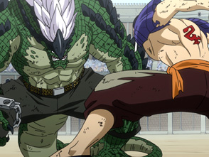 Fairy Tail 第1期 第162話 エルフマン Vs バッカス アニメ パソコンでもスマホでも 動画を見るならshowtime ショウタイム
